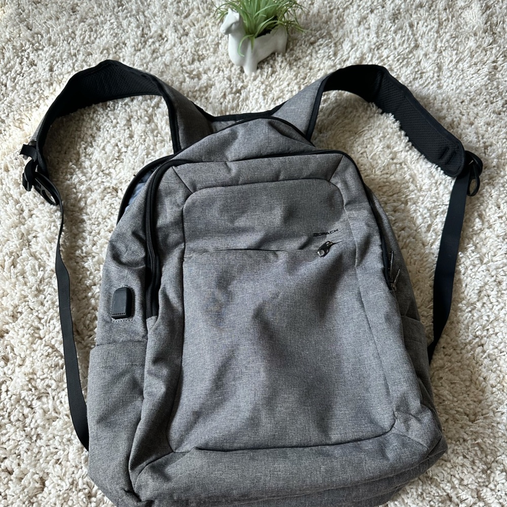 Kopack Laptoop College School /Business Work Laptop Backpack Light Gray.